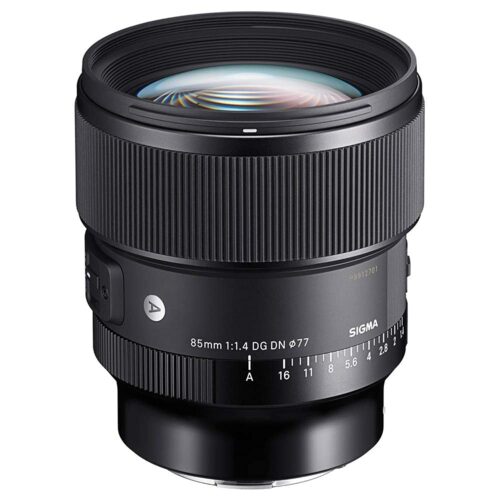 Sigma 85mm F1.4 DG DN Art Lens for Full-Frame Sony E Mount Mirrorless Cameras (Black)
