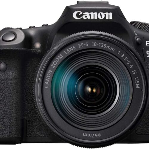 Canon EOS 90D (EF-S18-135mm f/3.5-5.6 IS USM) | Built-in Wi-Fi, Bluetooth, DIGIC 8 Image Processor, 4K Video, Dual Pixel CMOS AF, and 3.0 Inch Vari-Angle Touch LCD Screen, Black