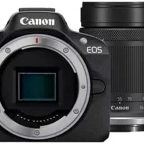 Canon Mirrorless EOS R50 RF-S 18-45mm f/4.5-6.3 IS STM & RF-S55-210mm f/5-7.1 IS STM Open Box