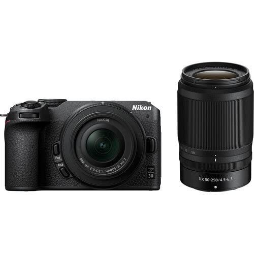 Nikon Z 30 Mirrorless Camera NIKKOR Z DX 16-50MM F/3.5-6.3 VR and  NIKKOR Z DX 50-250MM F/4.5-6.3 VR