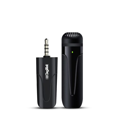 DigiTek (DWM-005) Wireless Microphone with Aux Connector, Compatible for Noise Cancellation Mic Suitable