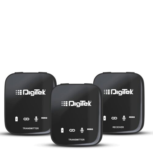 DigiTek (DWM 101) Wireless Microphone System for DSLR, Camcorder, Smartphone & Tablet DWM 101