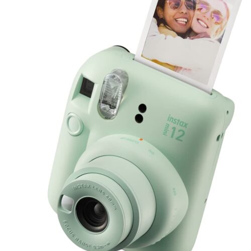 Fujifilm Instax Mini 12 Instant Camera – Mint Green with FREE BAG AND CARTAGE