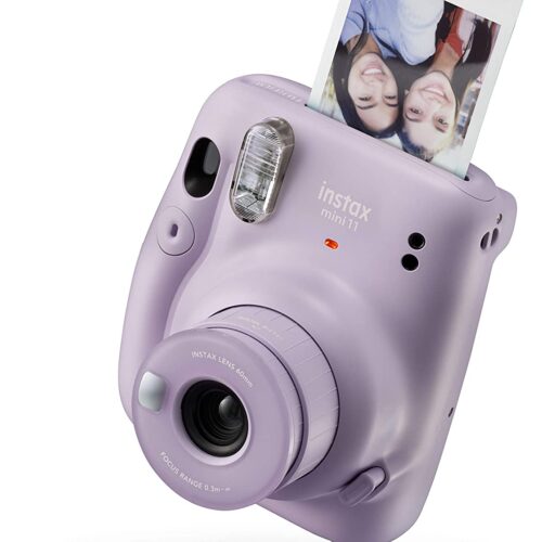Fujifilm instax Mini 11 Instant Film Camera, auto Exposure and Built-in Selfie Lens, Lilac Purple