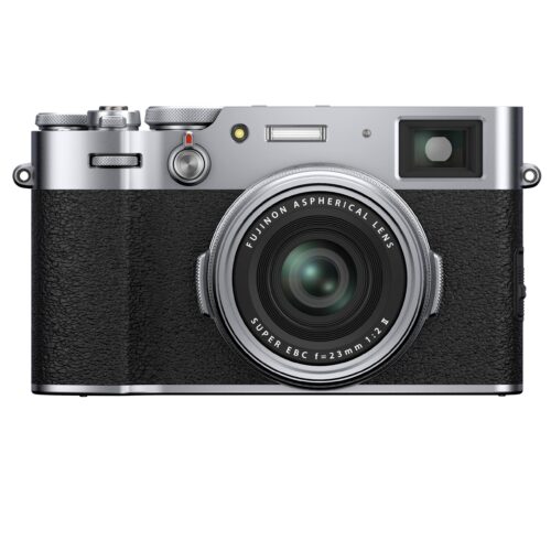 Fujifilm X100V Mirrorless Camera with Fixed 23mm F/2 Lens – Silver
