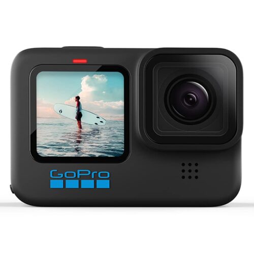 GoPro HERO10 Black – Waterproof Action Camera with Front LCD and Touch Rear Screens, 5.3K60 Ultra HD Video, 23MP Photos, 1080p Live Streaming, Webcam, Stabilization-Black