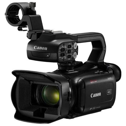 Canon XA60 Professional Camcorder 4K UHD CMOS Sensor 20x Optical Zoom, 800x Digital Zoom, 5-Axis Image Stabilization – Black