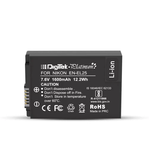 DigiTek® (Platinum EN-EL25) Extra Power Secondary Li-ion Rechargeable Battery