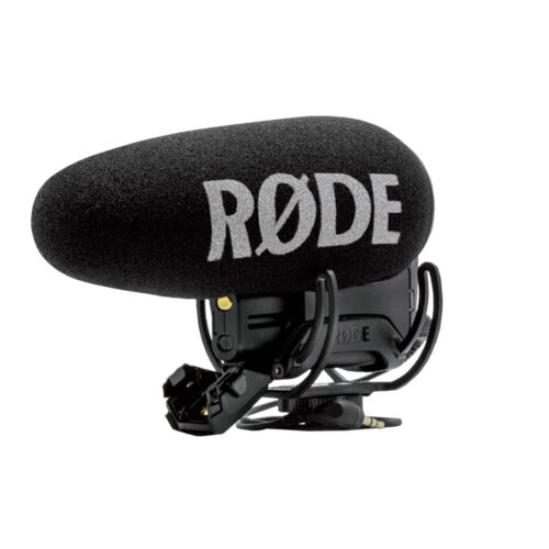 Rode USB Videomic Pro+ Compact Directional On-Camera Shotgun Condenser Microphone (Black)