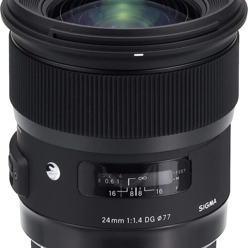 Sigma 24mm f/1.4 DG HSM Art Lens for Canon EF Mount Cameras (Black)