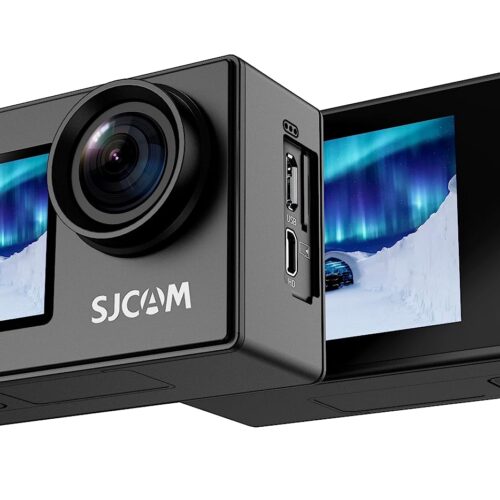 SJCAM SJ4000 Dual Screen 4K 30FPS/16MP WiFi Action Camera | 170° Ultra Wide Angle | 2.0”LTPS LCD+1.3” Dual Screen | 30M Waterproof with Waterproof Case | Black