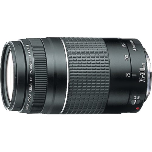Canon EF 75-300 mm f/4-5.6 III Telephoto Zoom Lens for Canon DSLR Cameras (Black)