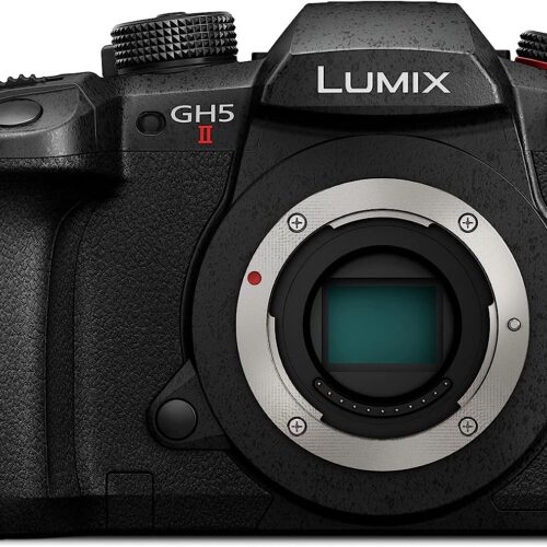 Panasonic LUMIX DC-GH5M2, 20.3MP Mirrorless Micro Four Thirds Camera with Live Streaming, 4K 4:2:2 10-Bit Video, Unlimited Video Recording, 5-Axis Image Stabilizer (BODY) Black