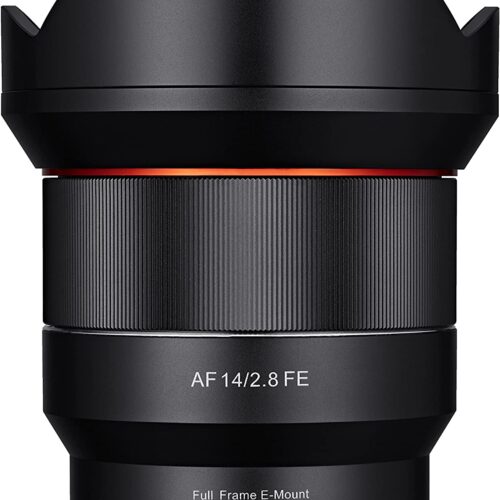 Samyang AF 14 mm F2.8 FE Auto Focus Lens for Full Frame Sony E Mount (Black)