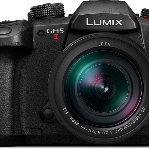 Panasonic LUMIX DC-GH5M2LK, 20.3MP Mirrorless Micro Four Thirds Camera with Live Streaming, 4K 4:2:2 10-Bit Video, 5-Axis Image Stabilizer, 12-60mm F2.8-4.0 Leica Lens Black
