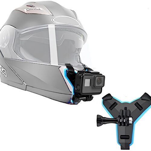 HIFFIN Helmet Chin Strap Mount Compatible with All Smart Phones Go pro Hero 11, 10, 9, 8, 7, 6, 5 and SJCAM DJI Osmo and All Action Cameras