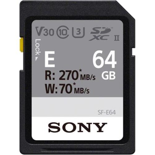 Sony SF-E 64GB UHS-II SD Memory Card (70/270MB/s)