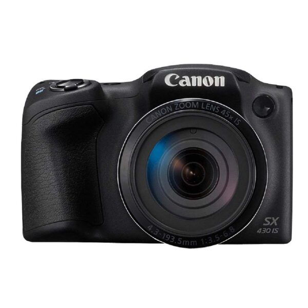 Canon PowerShot SX430 IS 20MP Digital Camera with 45x Optical Zoom (Black) + Memory Card + Camera Case