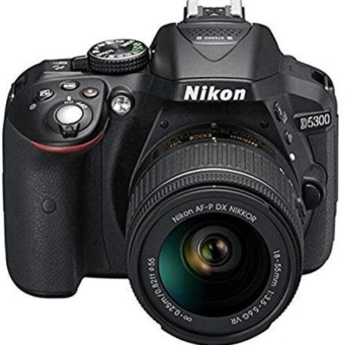 NIKON D5300 with (AF-S 18-55 mm VRII + AF-S 55-200 mm VR Kit) DSLR Camera(Black) Open Box