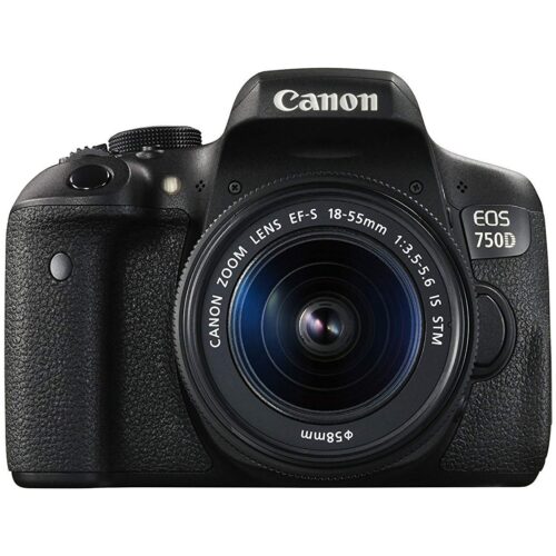 Canon EOS 750D 24.2MP Digital SLR Camera (Black) + 18-55 is STM Lens + Memory Card + Carry Bag (OPEN BOX)