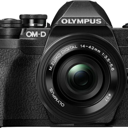 Olympus OMD-EM-10-Mark-IV Mirrorless Digital Camera with Lens 14-42mm f3.5-5.6-EZ Black