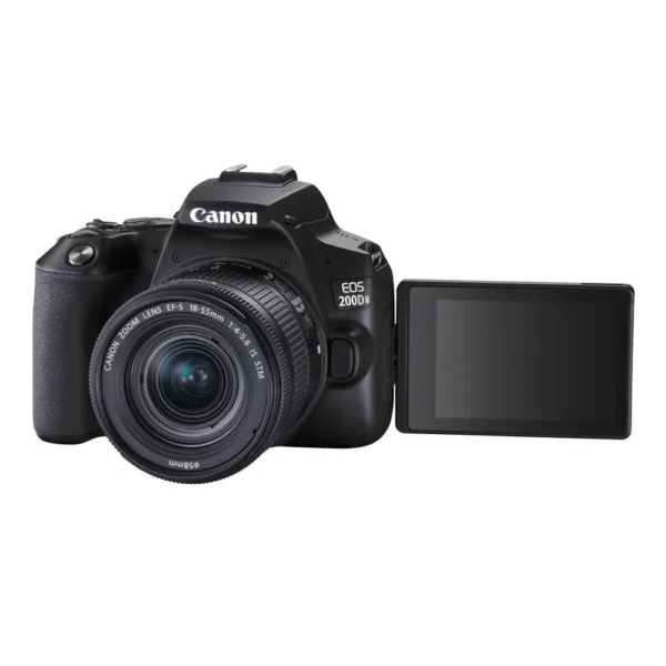 Canon EOS 200D II 24.1MP Digital SLR Camera + EF-S 18-55mm is STM Lens + EF-S 55-250mm is STM Lens (Black) - Image 3