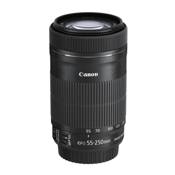 Canon EOS 200D II 24.1MP Digital SLR Camera + EF-S 18-55mm is STM Lens + EF-S 55-250mm is STM Lens (Black) - Image 7