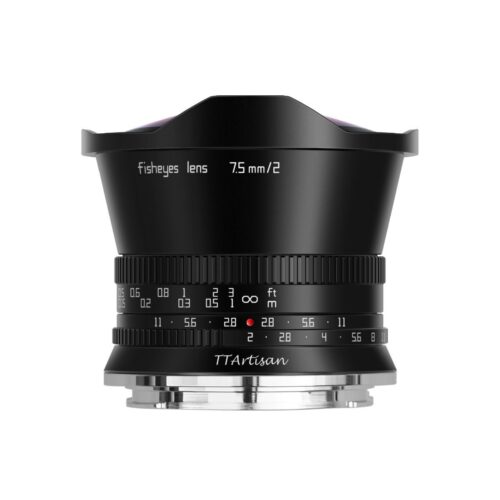 TTArtisan 7.5mm f/2 Lens for Canon RF / APS-C / Black