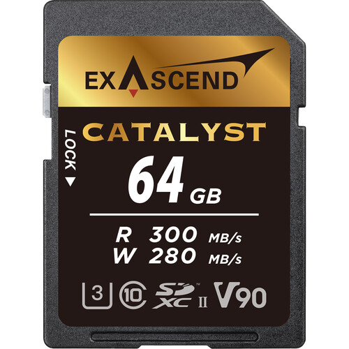 Exascend 64GB Catalyst UHS-II V90 SDXC Memory Card