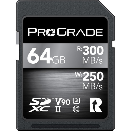 ProGrade Digital 64GB UHS-II V90 SDXC Memory Card