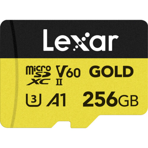 Lexar 256GB Professional GOLD UHS-II V60 microSDXC Memory Card