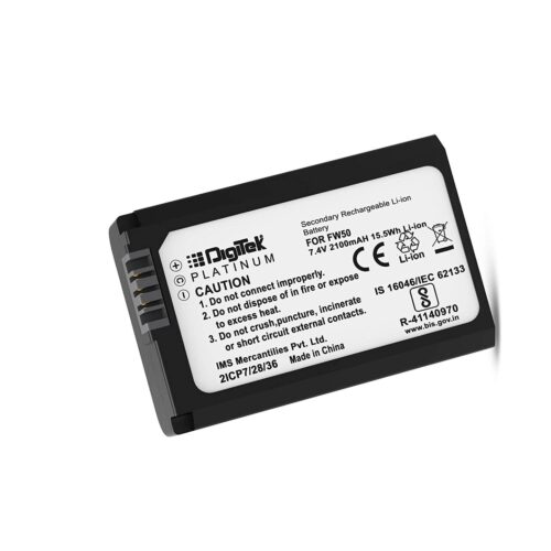 DIGITEK FW-50 Platinum Lithium-ion Rechargeable Battery for Sony DSLR Camera 2100mAh