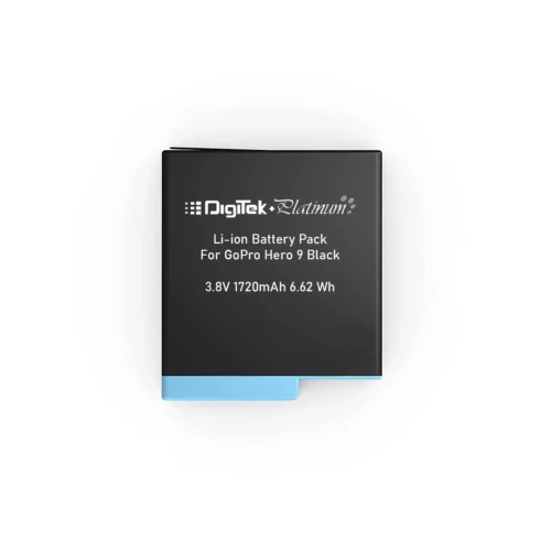 Digitek Platinum Li-ion Rechargeable Battery Pack for GoPro Hero 9/10/11/12 Black 1720mAh