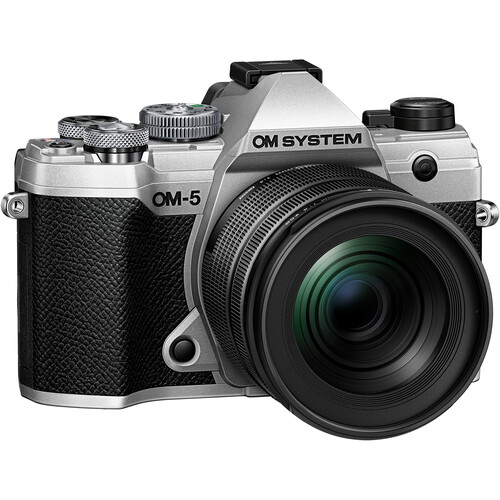 OM SYSTEM OM-5 Mirrorless Camera with 12-45mm f/4 PRO Lens Kit Silver