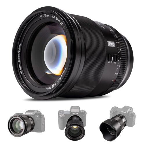 Viltrox 75mm F1.2 Pro Level Autofocus Lens for Fuji X-Mount Mirrorless Cameras
