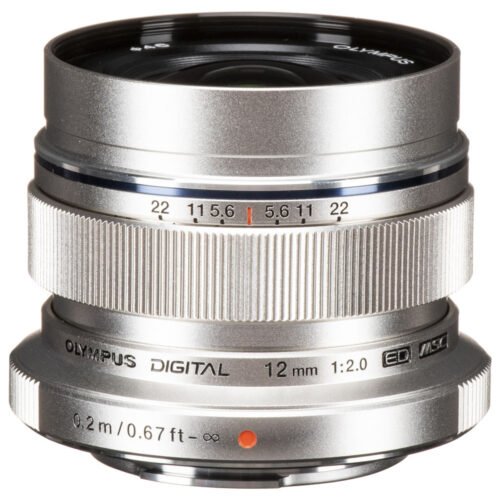 Olympus M.Zuiko Digital ED 12mm f/2 Lens (Silver)