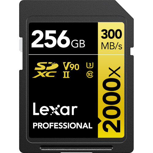 Lexar 256GB Professional 2000x SDXC UHS-II Memory Card