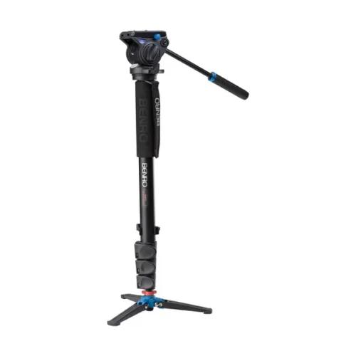 Benro A48FDS4 Series 4 Aluminum Monopod with 3-Leg Locking Base and S4 Video Head