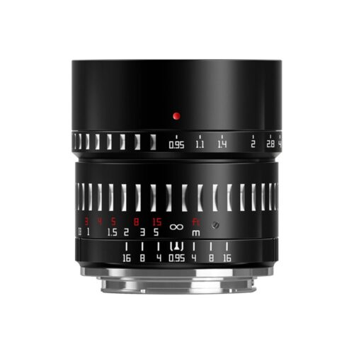 TTArtisan 50mm f/0.95 Lens for Canon M / APS-C / Black + Silver