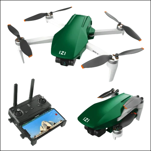 IZI Mini X Nano 4K Camera Drone UHD 20MP Sony CMOS, 4KM Live Video, 31-min Flight Time, GPS, 3-Axis Stabilized Gimbal, 10+ Flight Modes, RTH, Vertical Shooting, Under 249g UAV – 1 Year Warranty