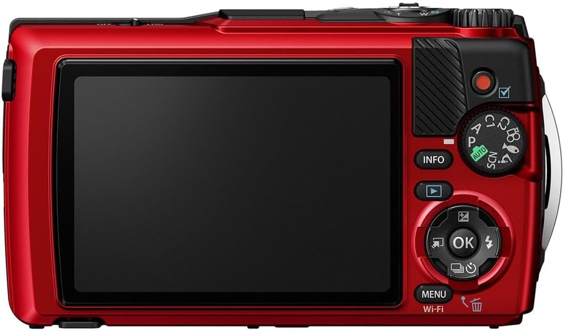 OM SYSTEM Tough TG-7 レッド 2回使用 OM SYSTEM Tough TG-7 Waterproof Digital Camera (RED)