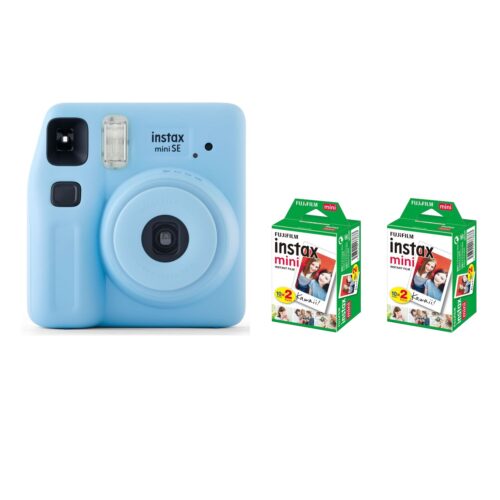 Fujifilm Instax Mini SE Joy Pack Instant Camera Blue