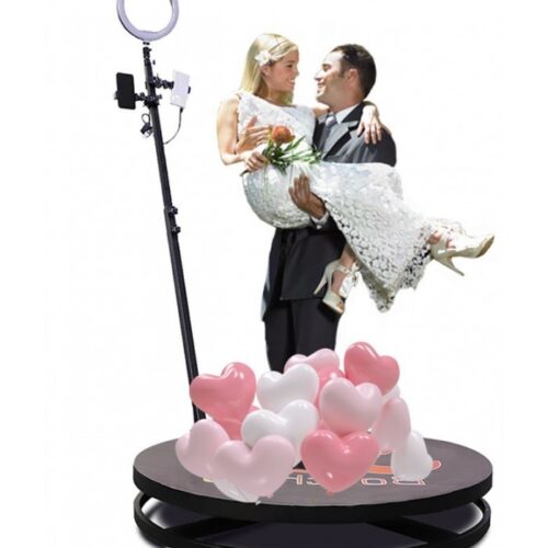 2.5ft Factory Sale Wedding Portable 360 Degree Video Booth Spinner Degree Camera Photo Booth 360 For Product Launch