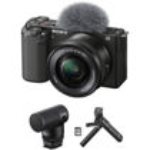 Sony ZV-E10 Mirrorless Camera with 16-50mm Lens and Content Creator Kit