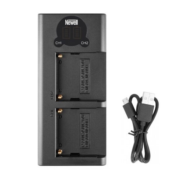 Newell DL-F970 DL USB C Two channel charger for NP-F550\/750\/970