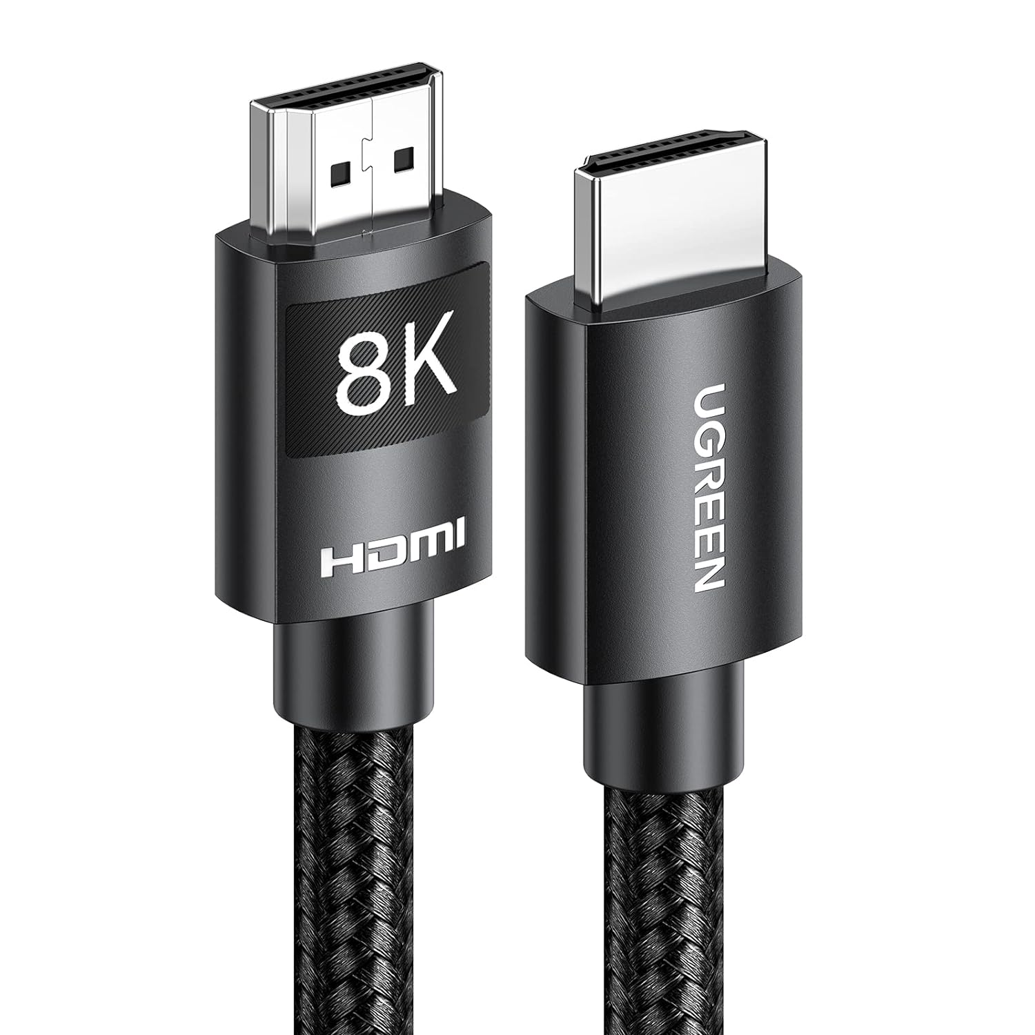 Ugreen HD140 Hdmi 8K Cable Male To Male Aluminum Alloy Shell Braided Black 2M-80403