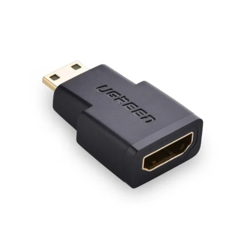 UGREEN Mini HDMI Male to HDMI Female Adapter (Black)-20101