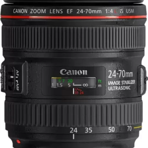 Canon EF 24 – 70 mm f/4L IS USM Standard Zoom Lens  (Black)