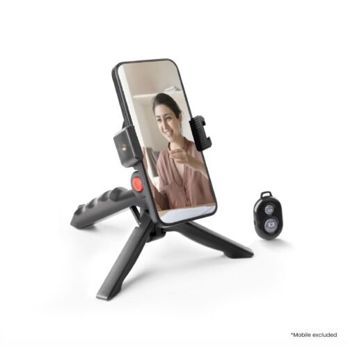 Digitek (DTR-220) Lightweight & Portable Mini Tripod, Ideal for Smartphones, Action Camera, DSLR & Gopro for Comfortable & Longer Duration Shoot, with Smartphone Mount & Shutter Remote