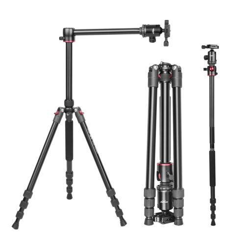 DIGITEK (DTR 520 BH) 152CM Foldable Aluminum Tripod Cum Monopod with Swivel Pan Head